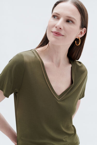 t-shirt taylor vert olive femme