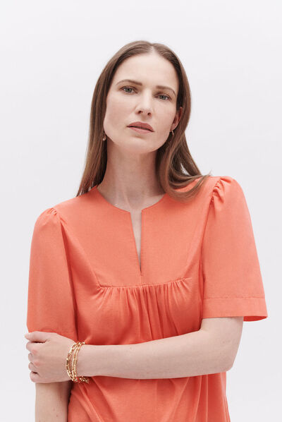 T-shirt tarya orange femme