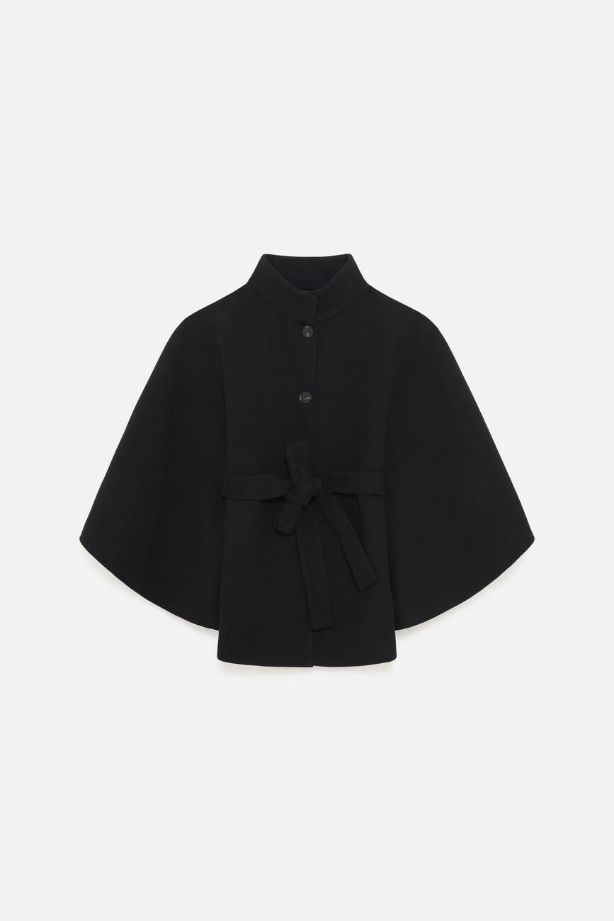 Poncho Hacaro noir femme