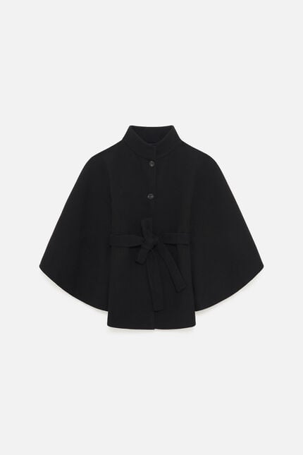 Poncho Hacaro noir femme