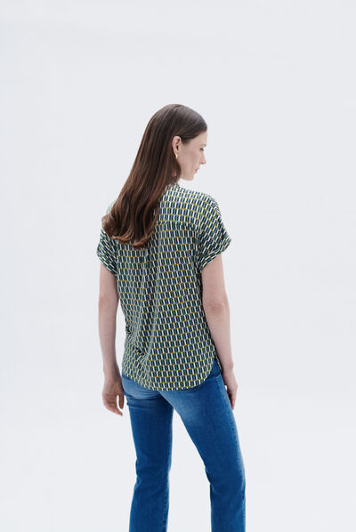 T-shirt eva vert kaki femme