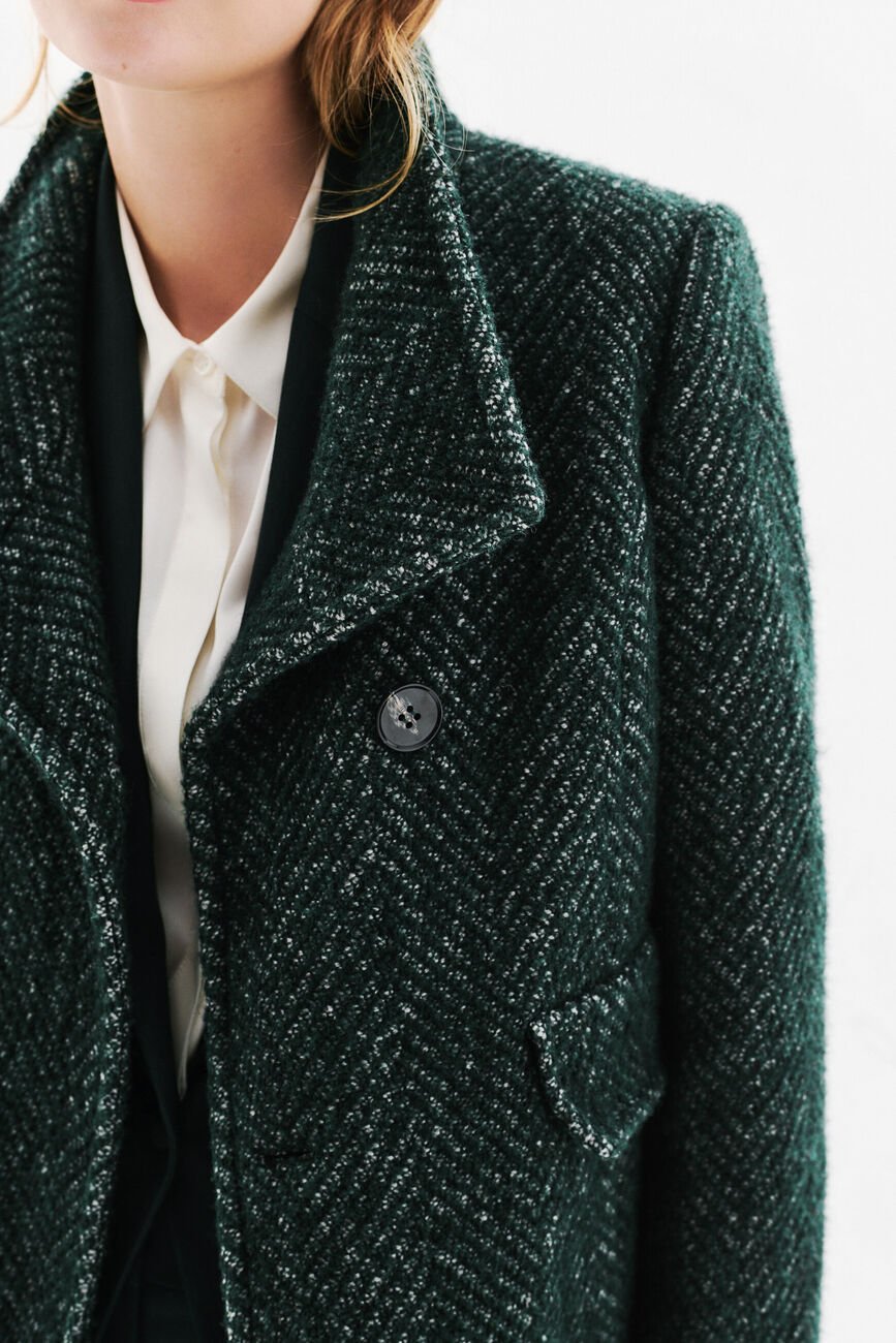 Ali coat dark green woman