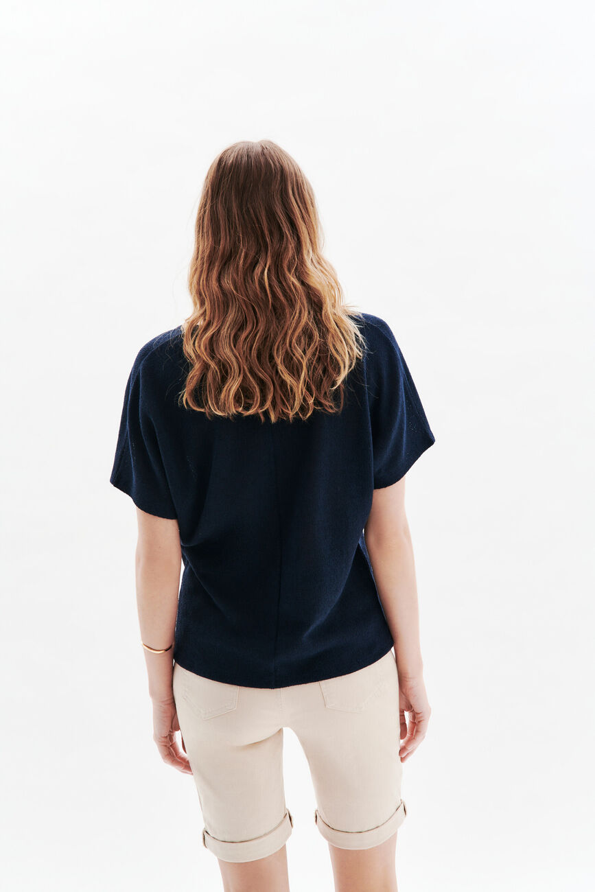 Camiseta Tmiguel azul marino mujer