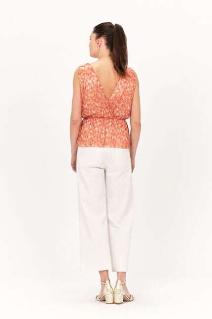 T-shirt tastrid orange femme
