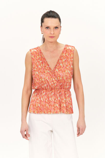 T-shirt tastrid orange femme