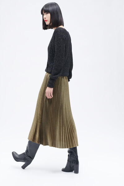 Jupe amelia2 couleur or femme