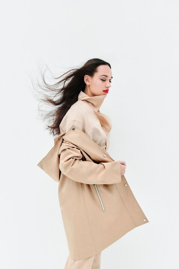 manteau gvenard sable femme Manteau gvenard sable femme