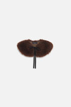 Ines scarf dark brown woman