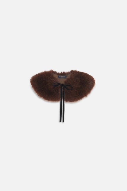 Ines scarf dark brown woman