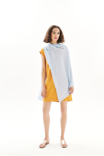 Foulard lazur bleu ciel femme