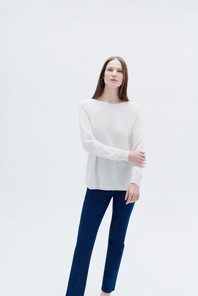 Pull mamelie ivoire femme
