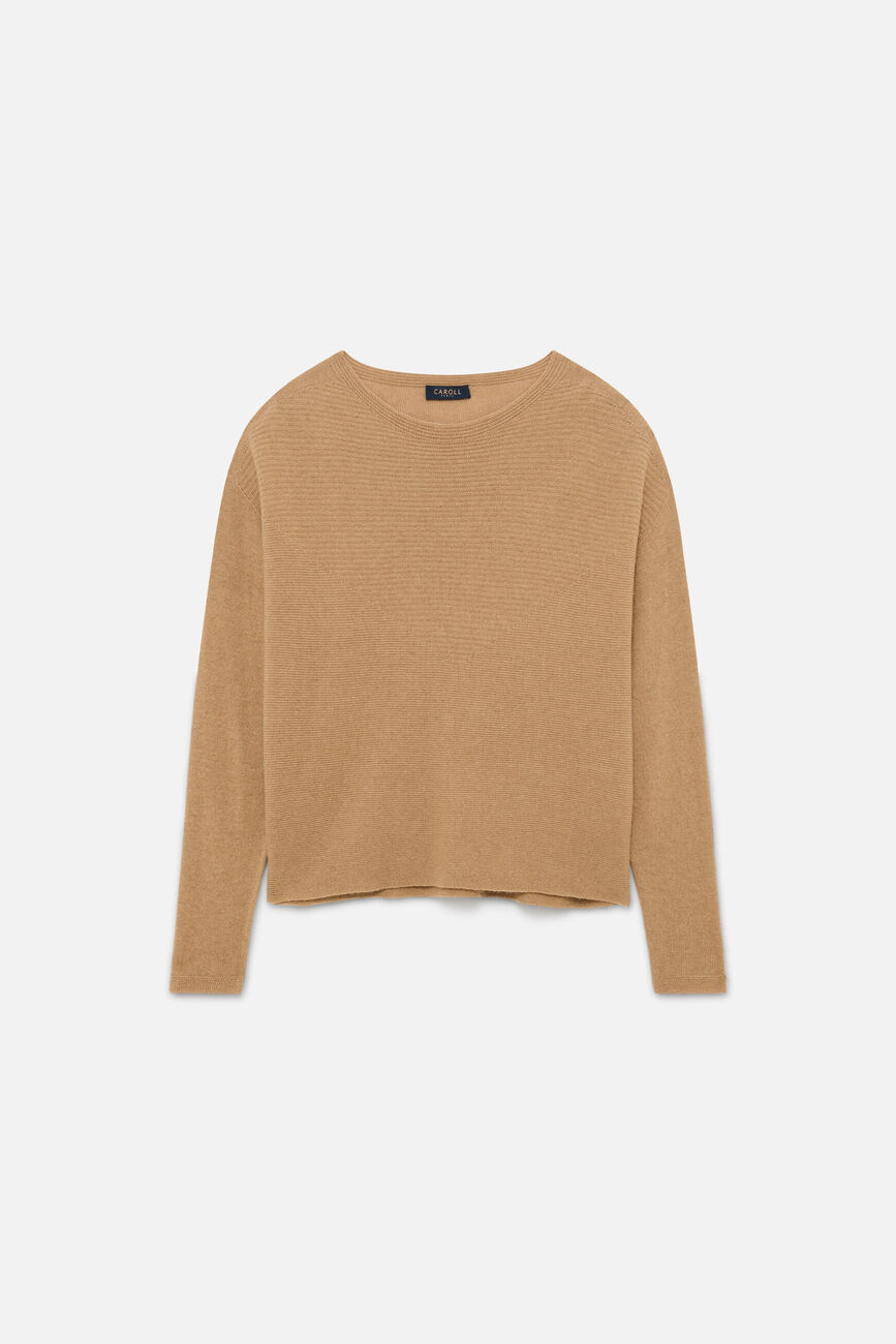 Pull Mlindsay made in Italy camel femme