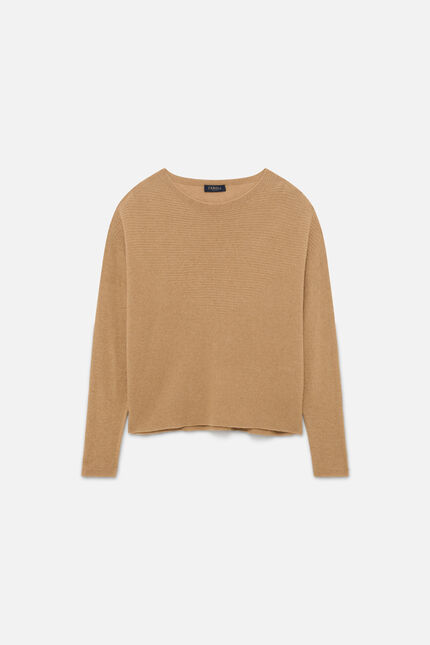 Pull Mlindsay made in Italy camel femme