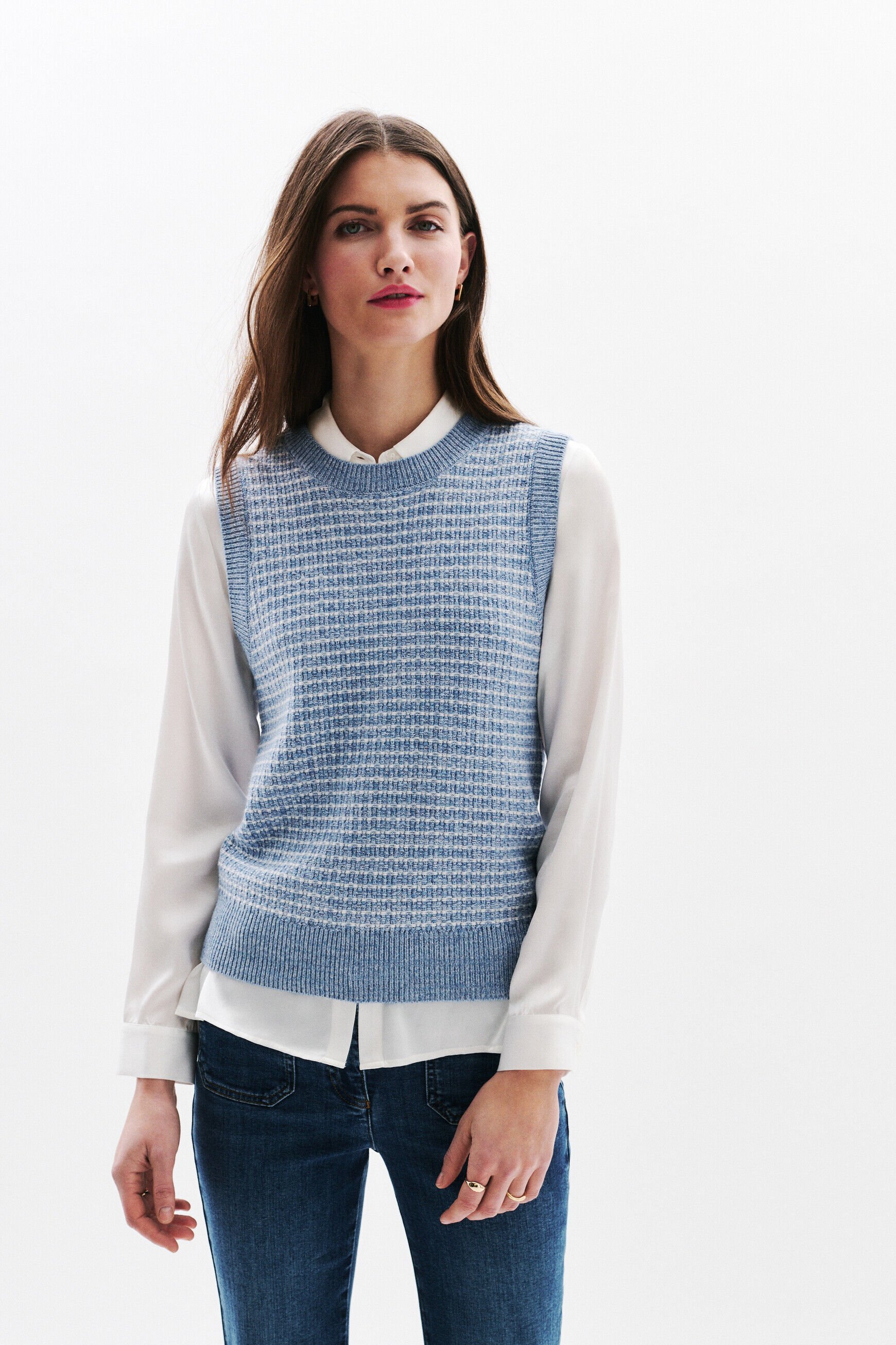Pull Mleo denim baby bleu femme