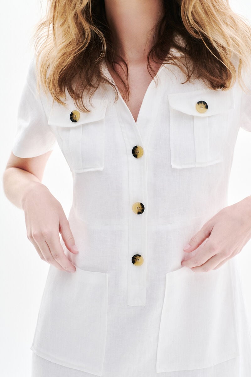 robe laure 100 lin blanc femme robe laure 100% lin blanc femme