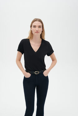 T-shirt tsally noir femme
