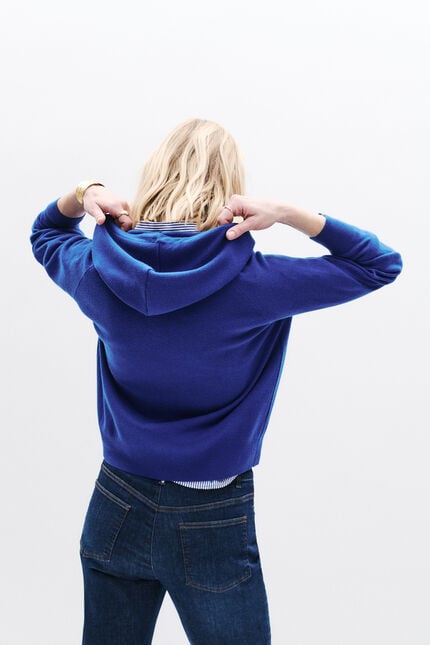 Gilet Monsina bleu electrique femme