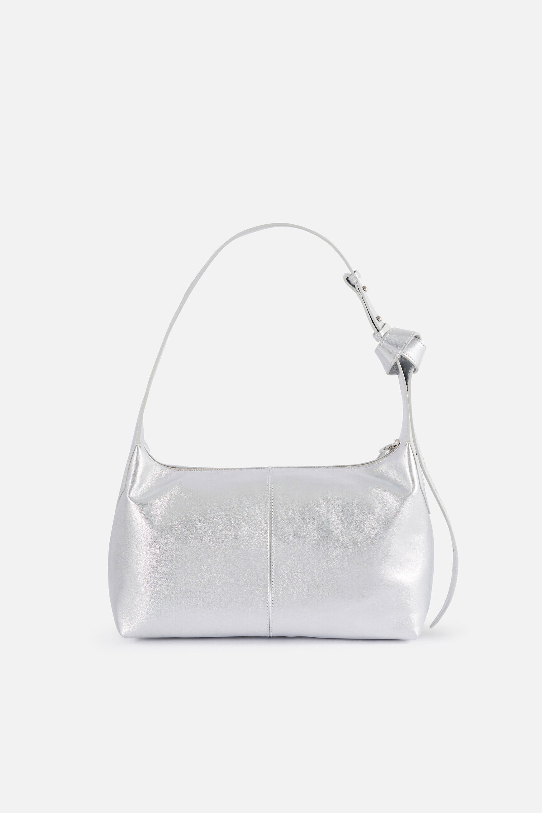 Sac soane2 en cuir naturel gris argent femme