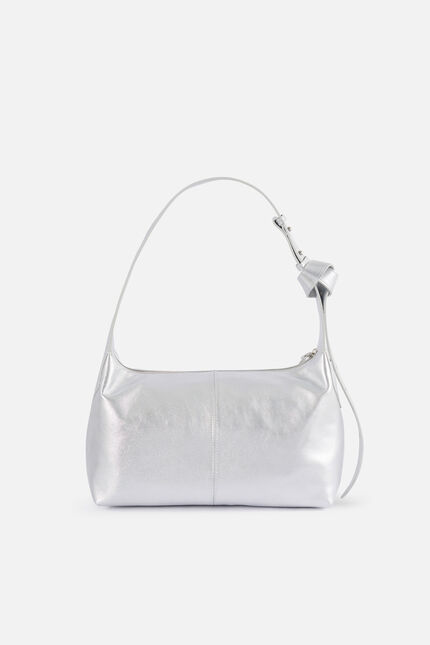 Bolso soane2 en cuir naturel gris plata mujer