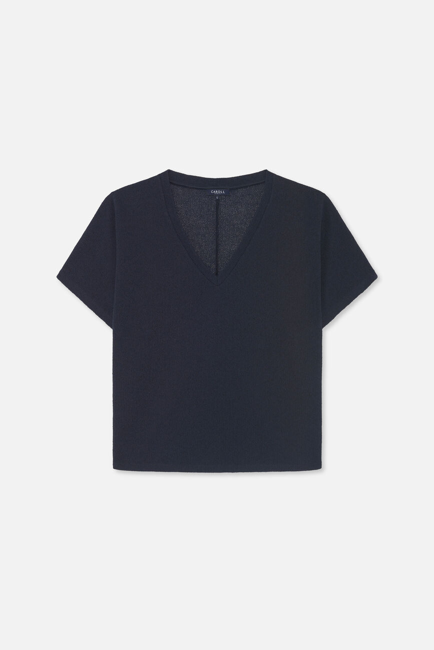 Camiseta Tmiguel azul marino mujer