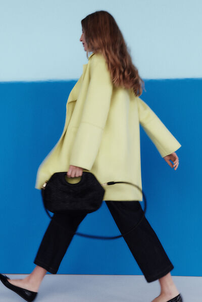 manteau william jaune citron femme