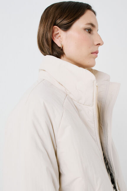 Doudoune glace beige femme