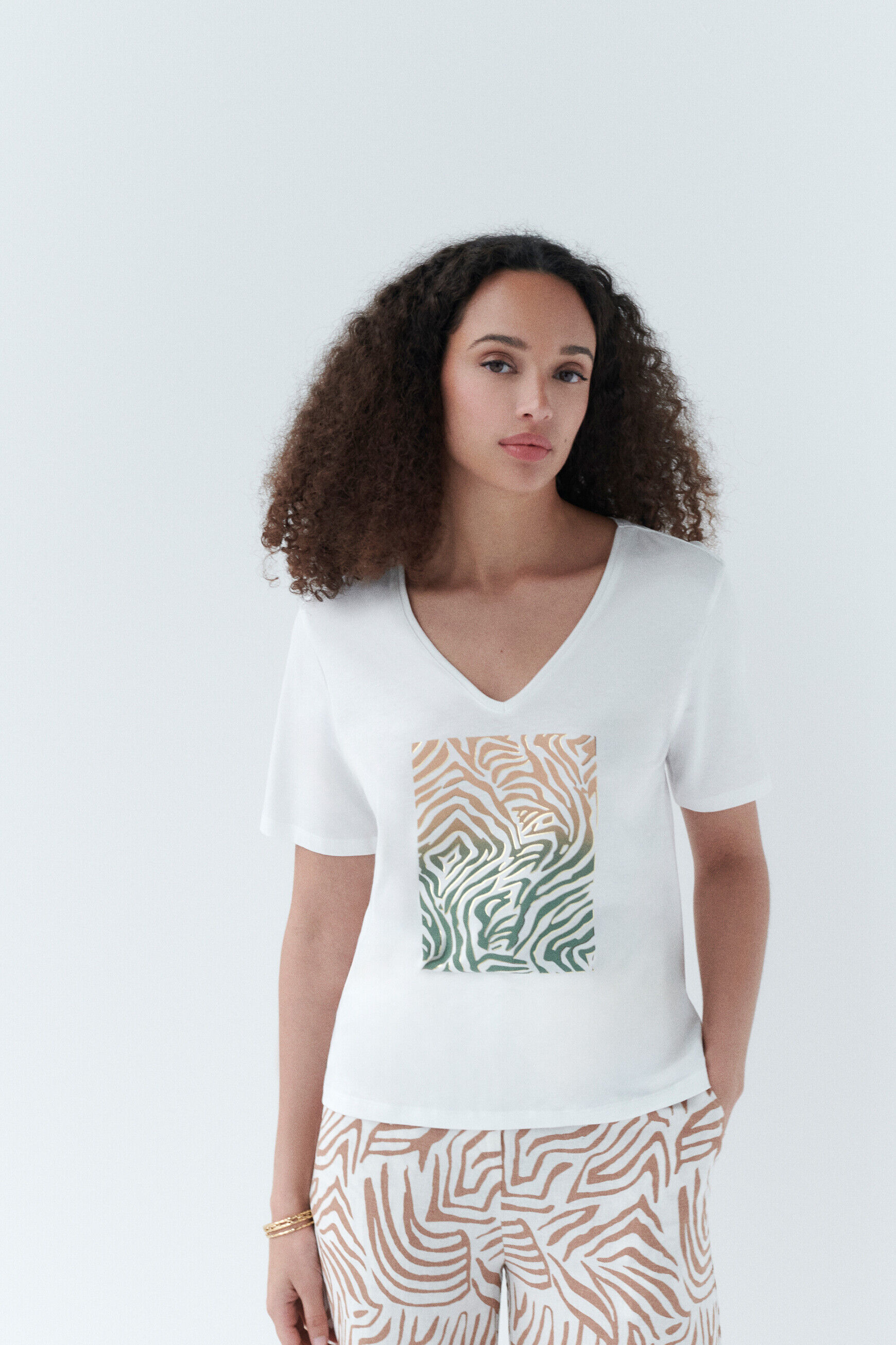 T-shirt tlydia ivoire femme