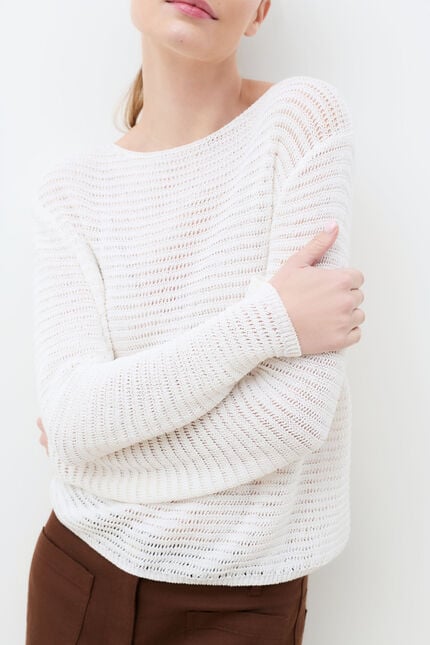 Maldives Pullover weiss damen