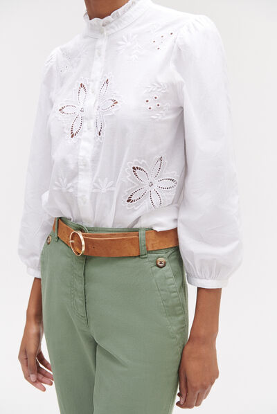 pantalon piozzo vert kaki femme