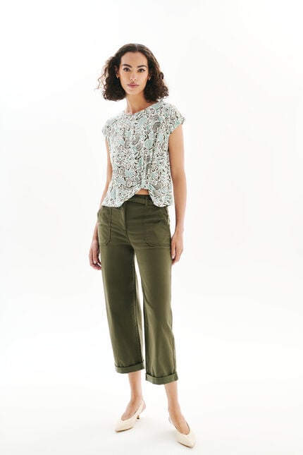 T-Shirt Timi1 khakigrün damen