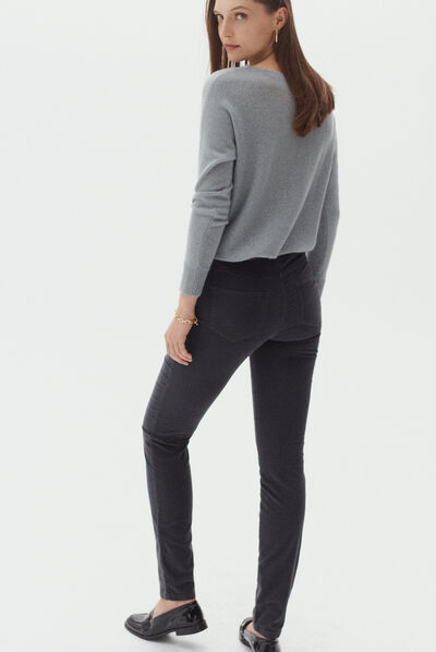Broek Sylvano donkergrijs vrouw