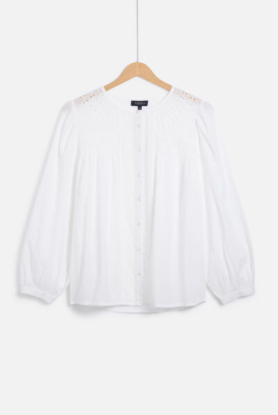 chemisier brady blanc femme