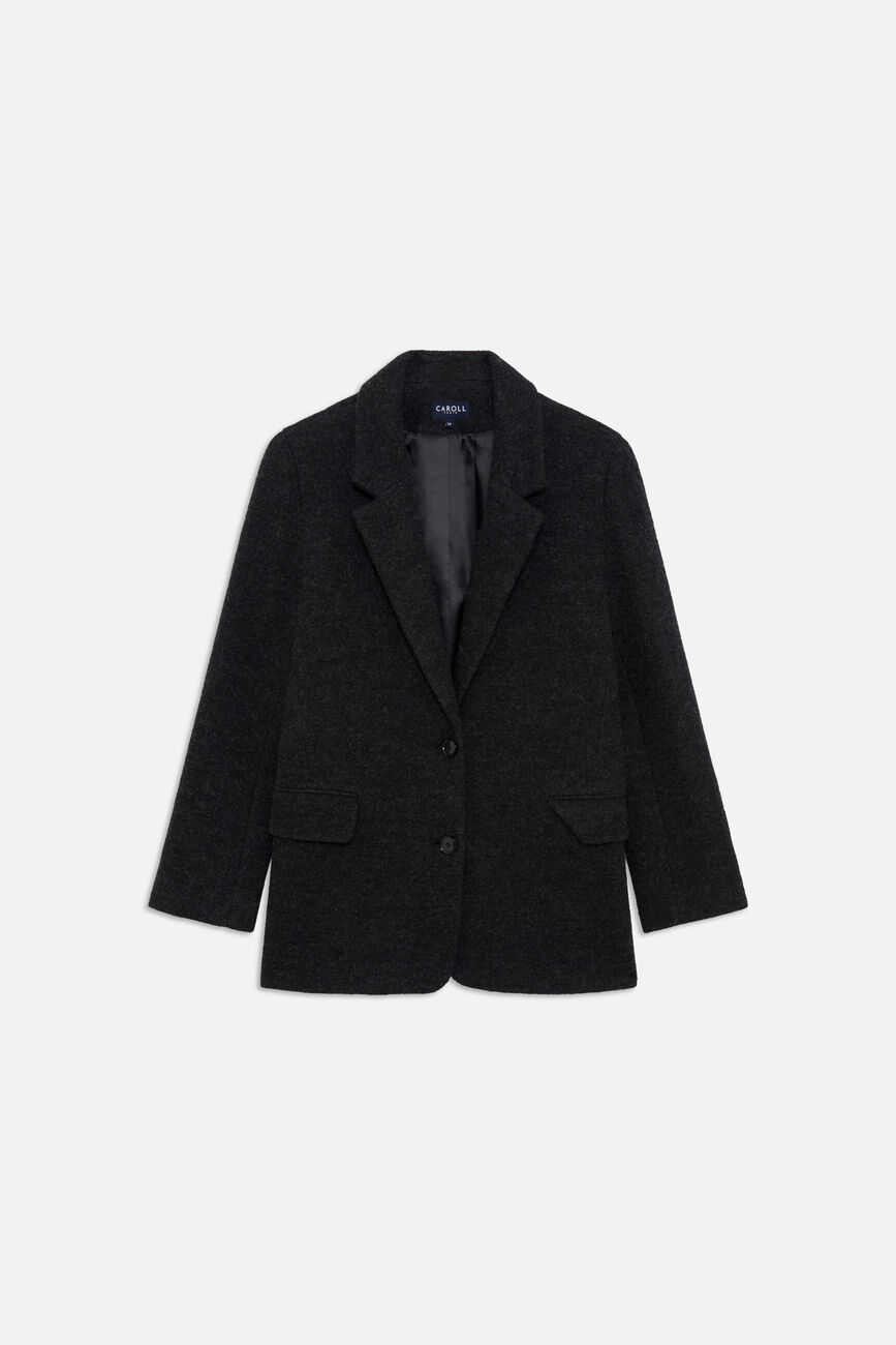 Manteau Girelli 100% laine gris femme