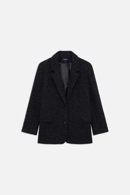 Manteau Girelli 100% laine gris femme