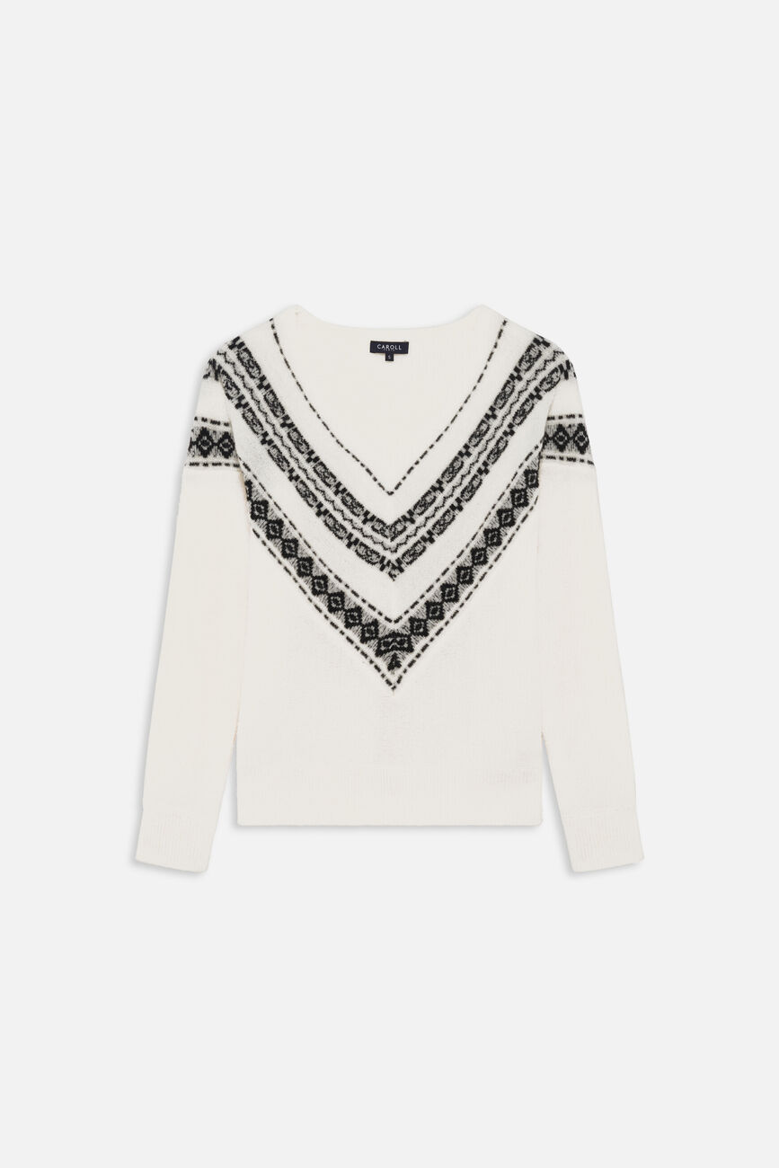 Sweater msteven ecru woman