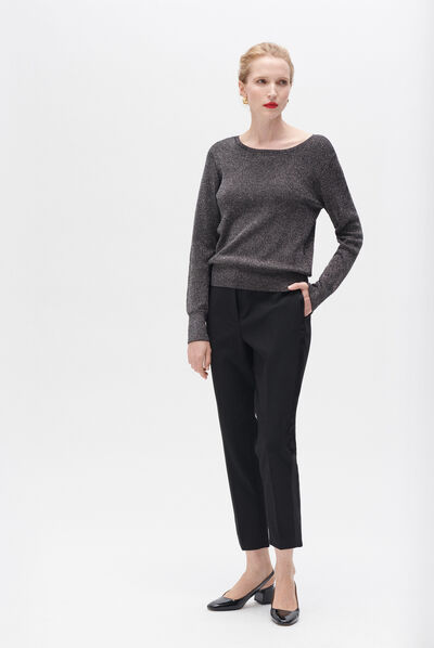 pull katia gris argent femme