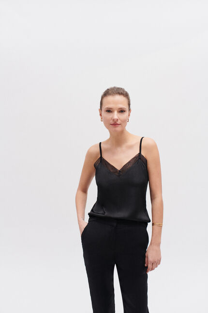 caraco clea noir femme