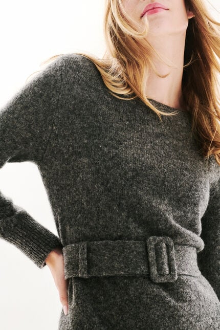 Vestido Rmila gris mujer