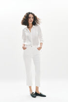 Como pants ivory woman