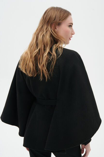 Poncho hacaro uni noir femme