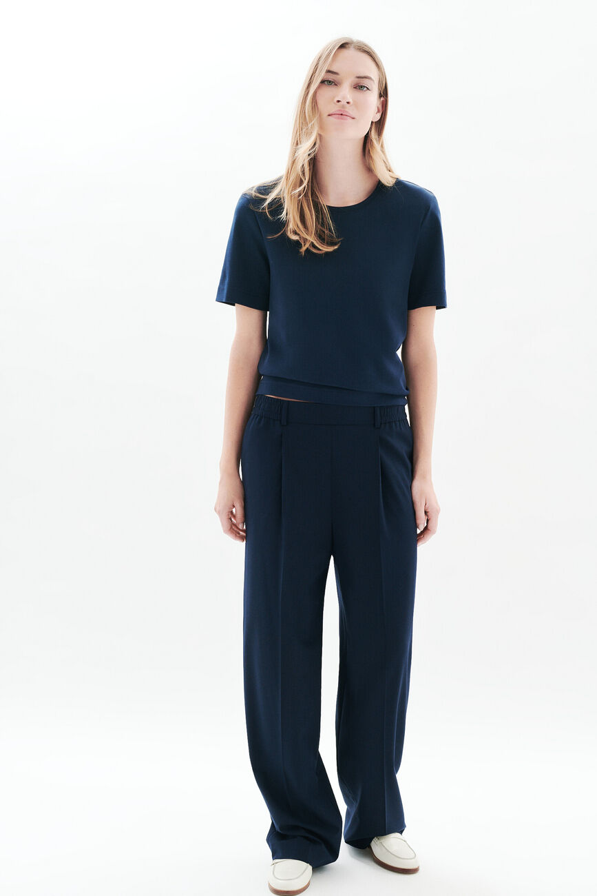 Pantalon Parapente bleu marine femme