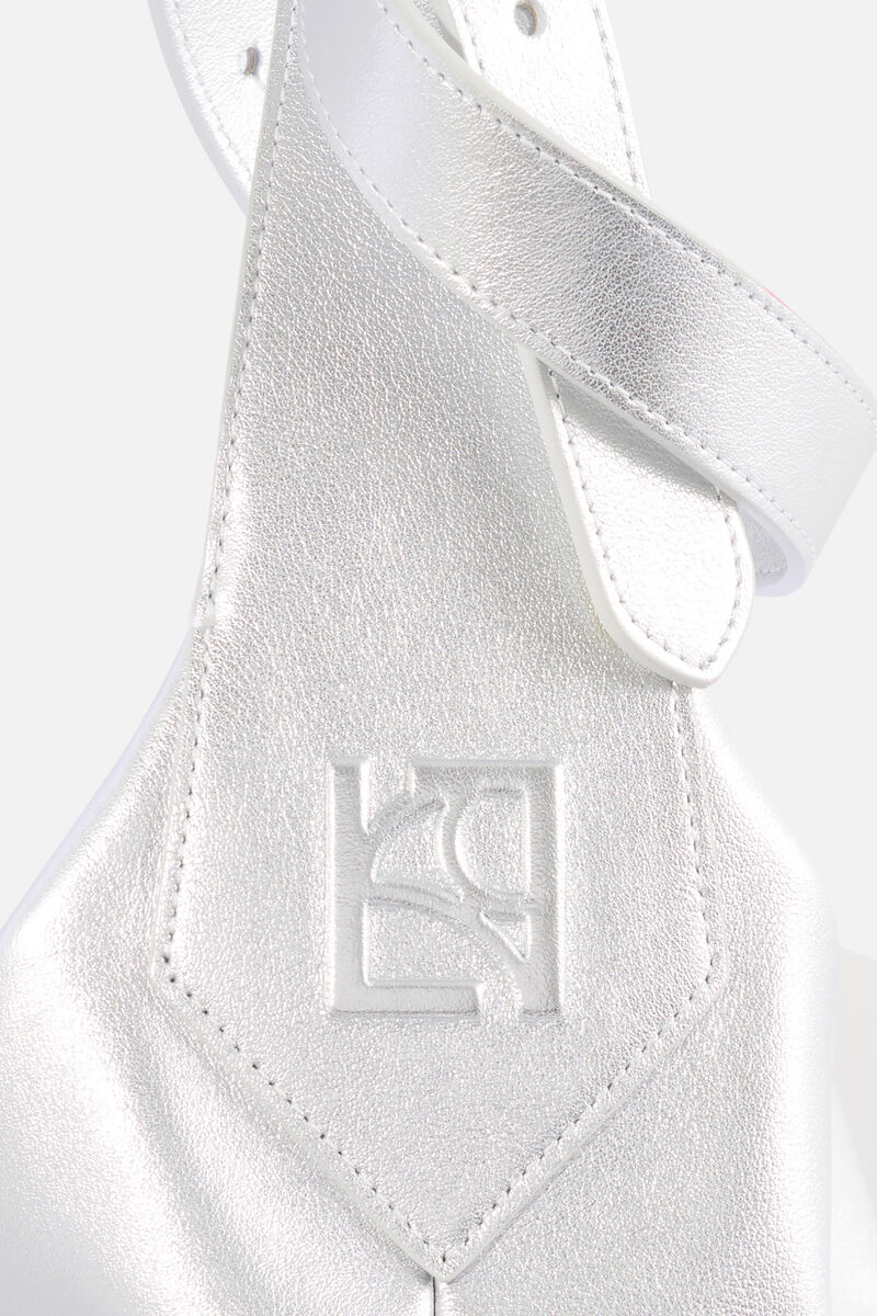 Soane2 en cuir naturel tas zilvergrijs vrouw