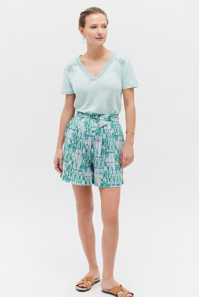 short maelo vert emeraude femme