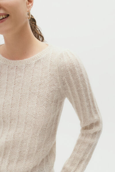 pull natasha ivoire femme