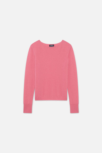 Pull mzoan 100% cachemire vieux rose femme