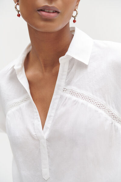blouse petunia ivoire femme