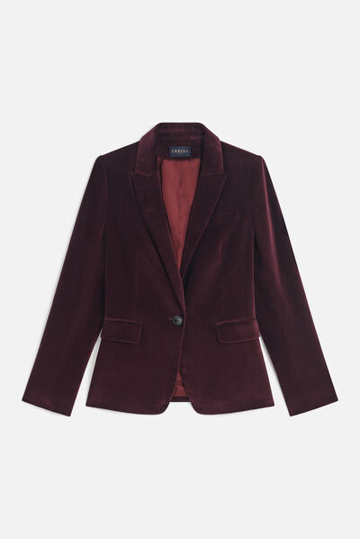 Blazer Aurora prugna donna