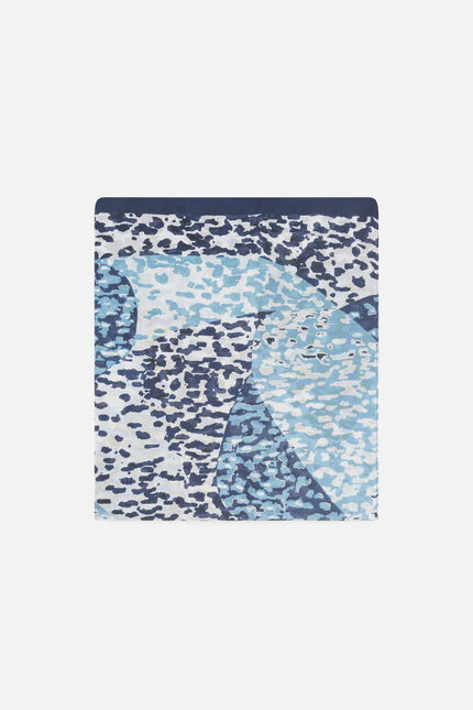 Foulard Elise bleu marine femme