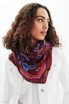 lami scarf burgundy woman