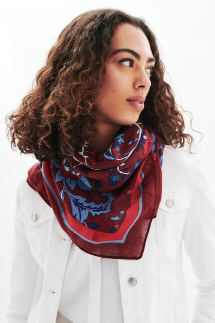 lami scarf burgundy woman